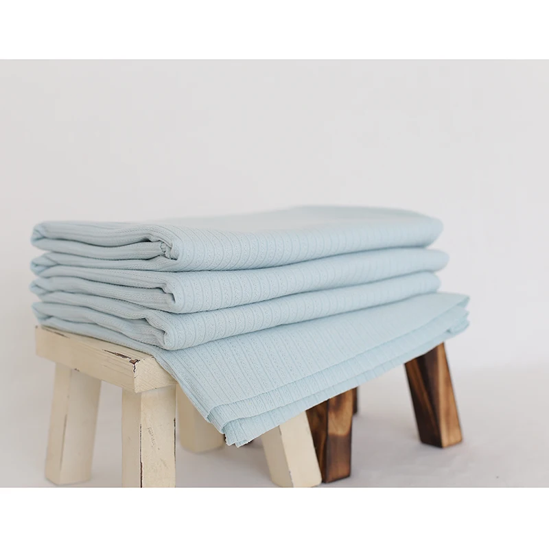 Текстурированное детское одеяло реквизит для фотографий винтажный Синий