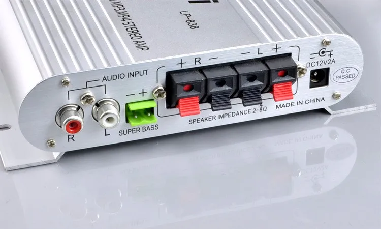 Бренд Lepy Lp-838 2,1 3 канала стерео мини компьютер автомобильный усилитель 3,5 мм наушники выход сабвуфер