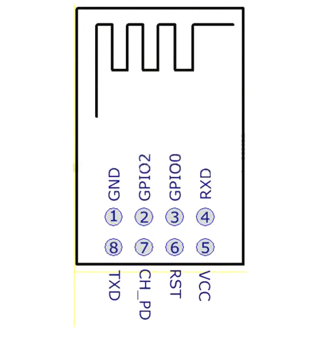 ESP01 Programmer Adapter UART GPIO0 ESP-01 Adaptater ESP8266 CH340G USB to ESP8266 Serial Wireless Wifi Developent Board Module