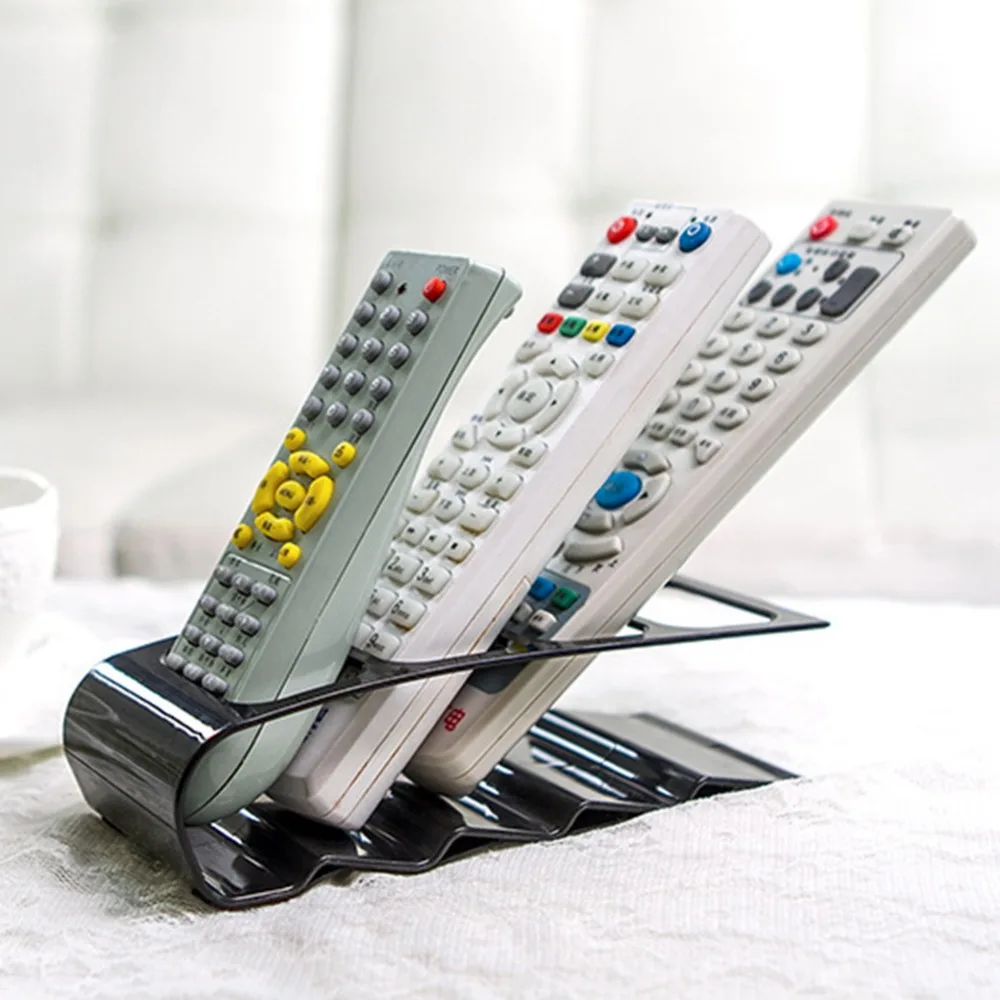 4 Grid Remote Controller VCR TV DVD Step Mobile Phone Storage Rack Iron Desktop Stationery Holder For Home Supplier | Дом и сад