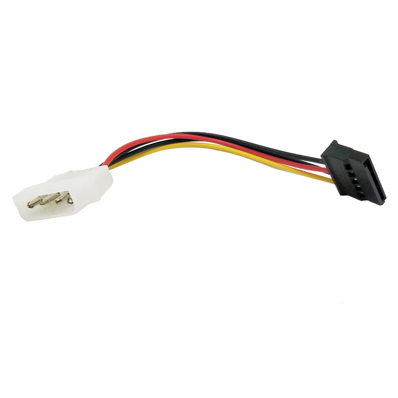 10 шт. molex TO SATA Мощность кабель адаптера ведущий 4 Булавки IDE Мужской до 15 HDD Serial ATA