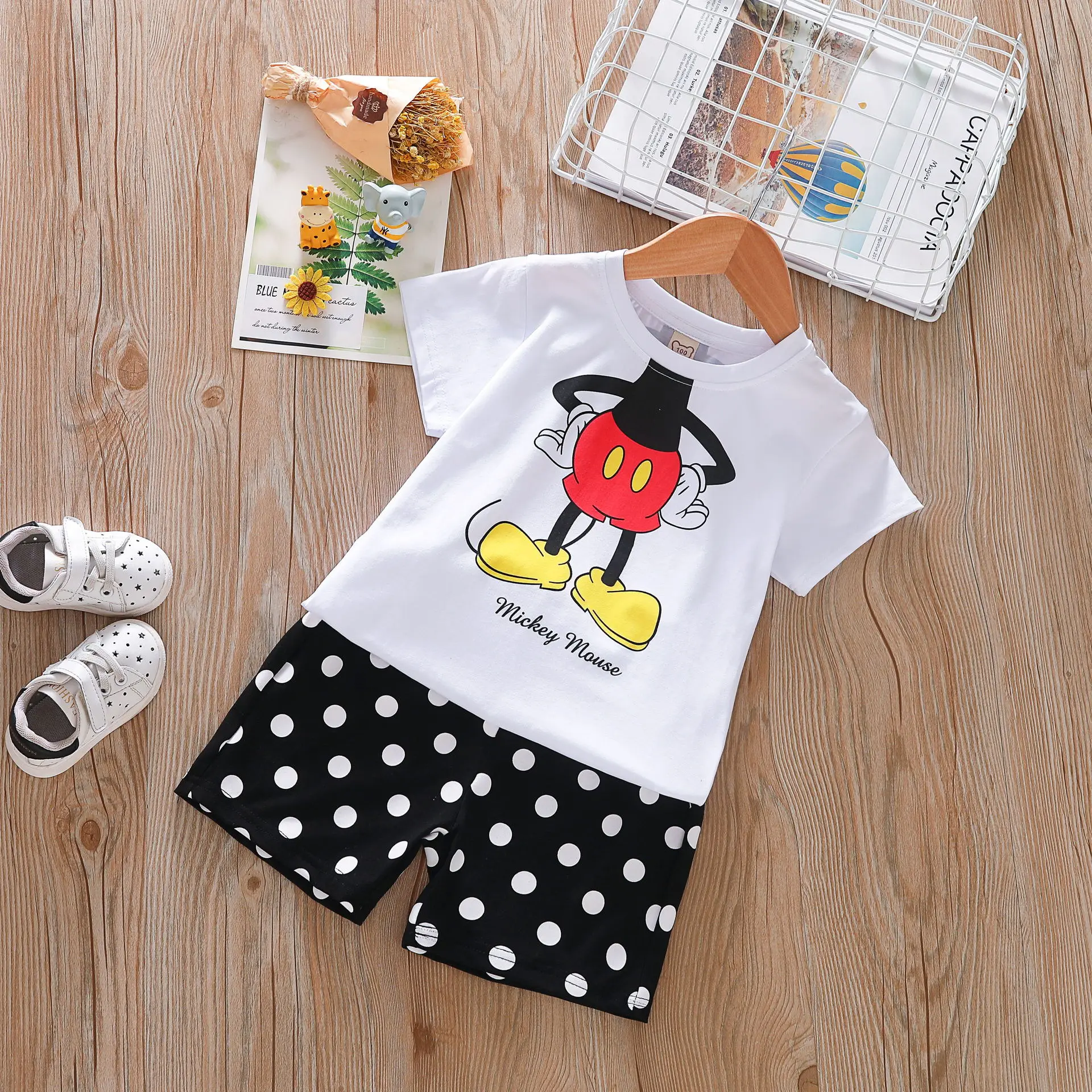 Новинка 2019 года комплект одежды для маленьких мальчиков и девочек летний рисунок