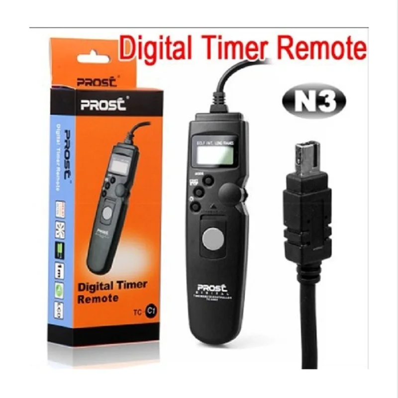 PROST Интервалометр Таймер дистанционного спуска затвора шнура TC N3 для Nikon цифровой