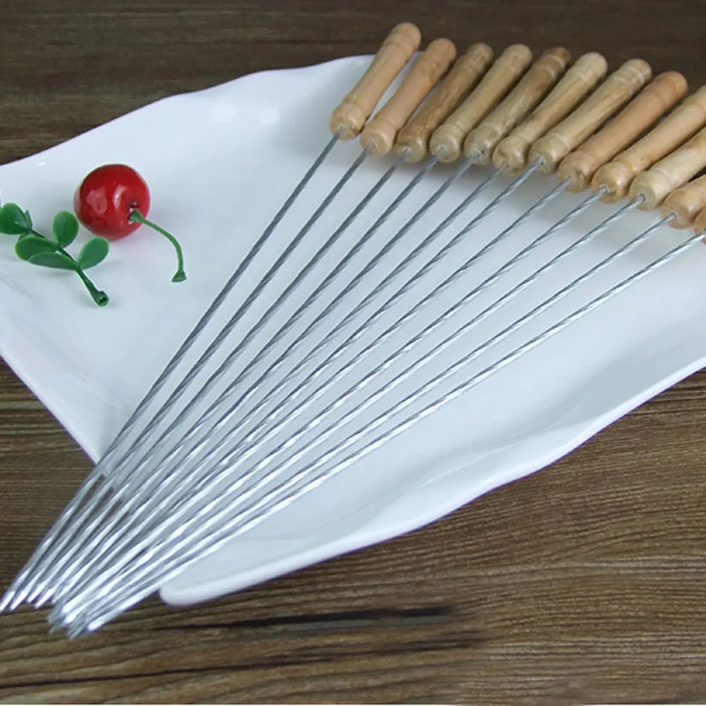 10 шт. инструменты для барбекю из нержавеющей стали|Палки| |