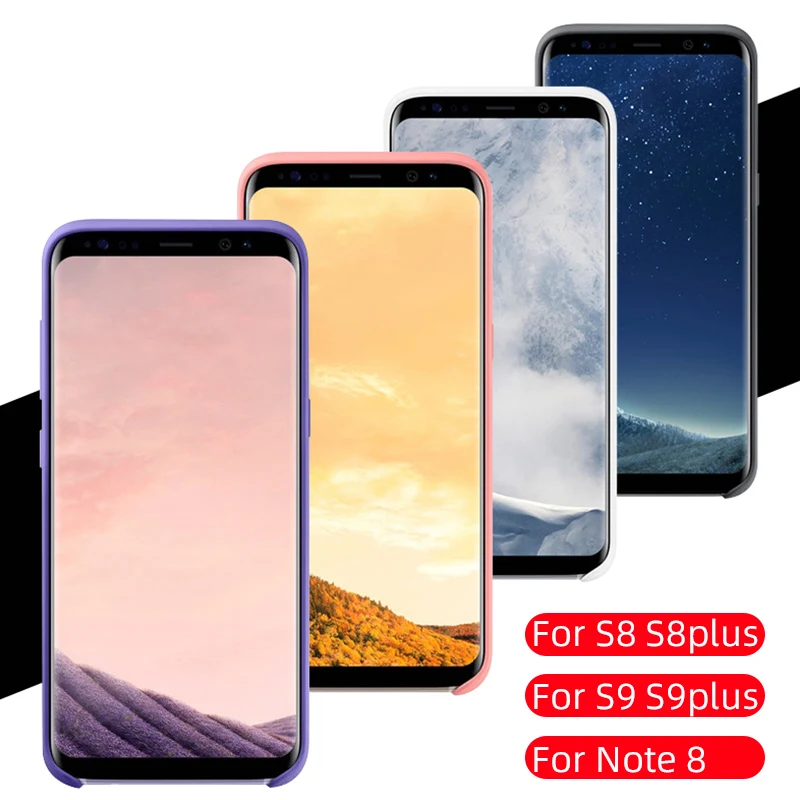 Силиконовый чехол для Samsung Galaxy S8 Plus Note 8 защита 360 роскошный мягкий силиконовый