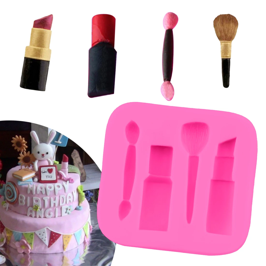 Инструменты для украшения торта 1 шт. инструменты макияжа губная помада лак