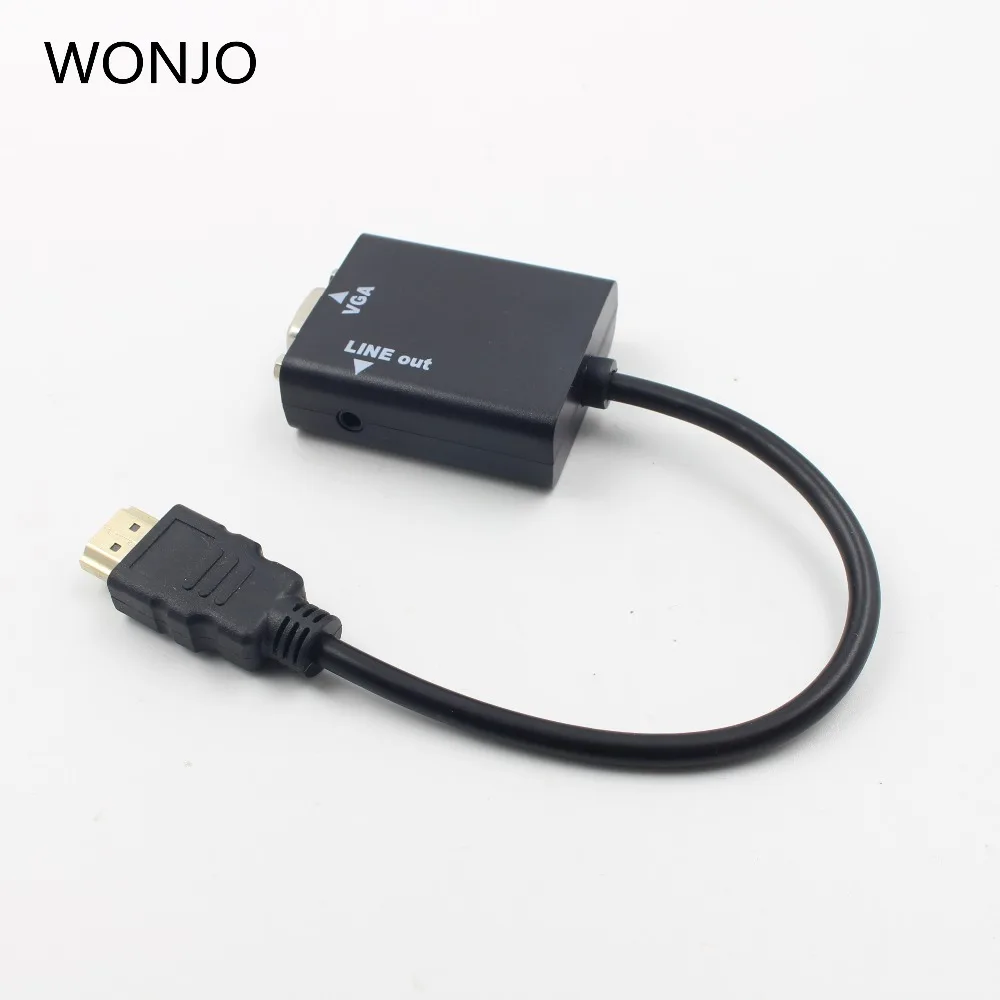 HD 1080P HDMI в VGA мультидисплей видео конвертер адаптер кабель для ПК DVD HDTV| |