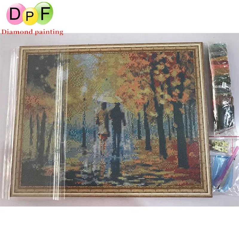 DPF Алмазная вышивка синий глаз Тигр 5d Круглая Полная алмазная живопись крестиком