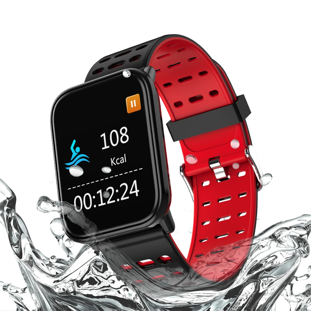 OGEDA мужские Смарт часы Smartband фитнес браслет большой сенсорный экран OLED сообщение