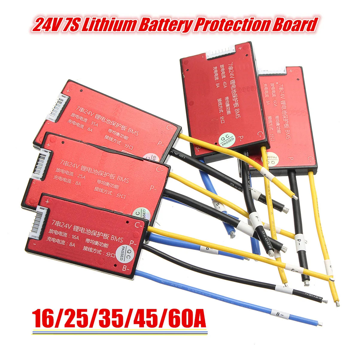 16 V/25A/35A/45A/60A 7S 18650 литий ионный Литий полимерный аккумулятор BMS PCB PCM плата защиты