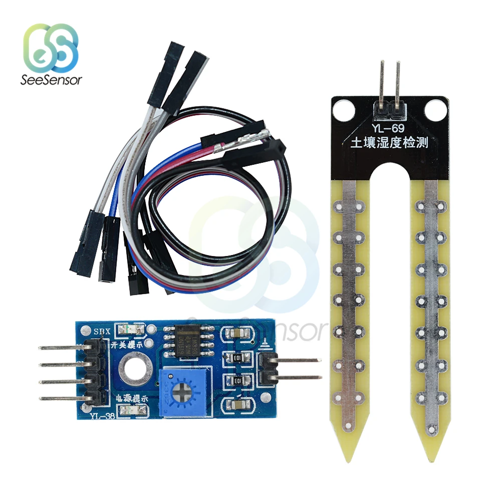 Модуль датчика влажности почвы для arduino умная электроника набор сделай сам |