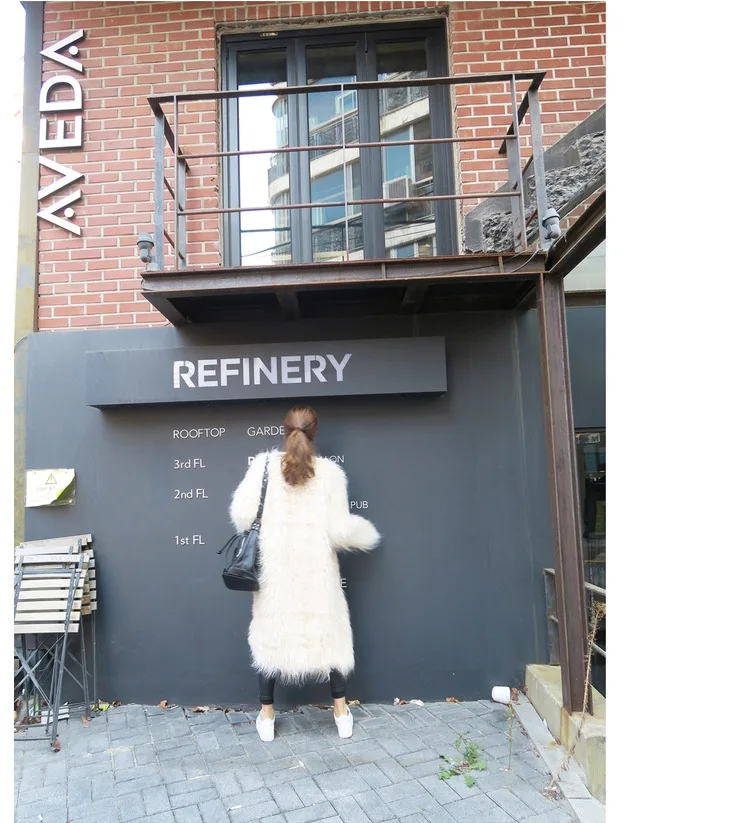 

New Arrival Thick Warm Faux Fur Coat Celebrity Elegant Lady Long Sleeve Sexy Party Winter Long Coat Women