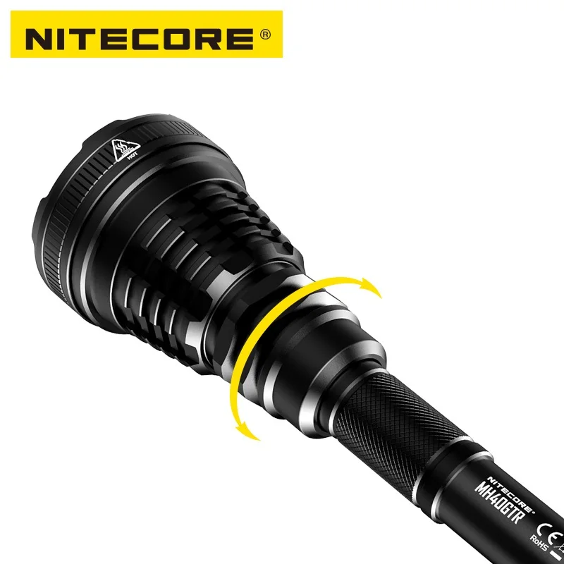 Светодиодный тактический перезаряжаемый фонарик NITECORE MH40GTR CREE XP L HI V3 1200 люмен