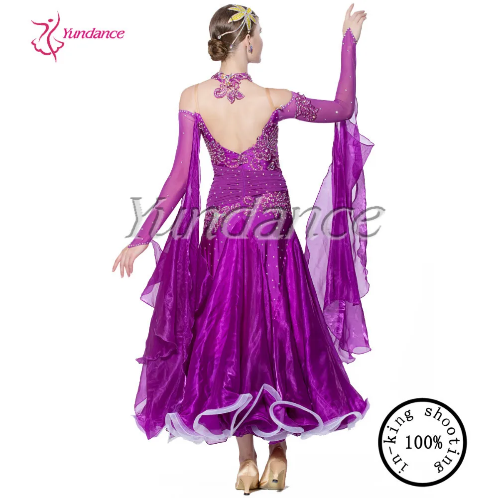 

Purple Girls Ballroom Dance Dress China Manufacturer B-10336