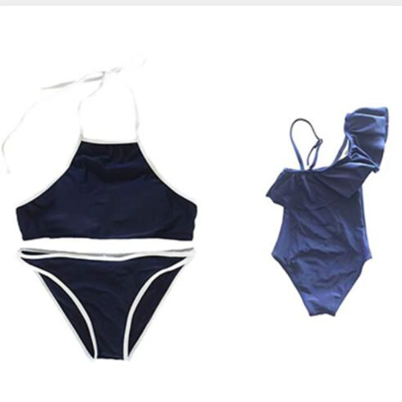 Matching Outfit look Swimsuit Clothes Family Set Mother and Daughter Swimwear Mommy&amp Me Bikini Mom Baby Summer Clothing | Мать и