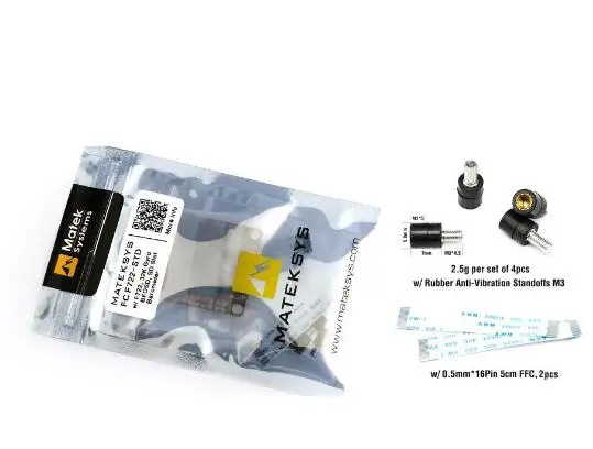 

Matek Systems F722-STD STM32F722 F7 Flight Controller Built-in OSD BMP280 Barometer Blackbox for RC Drone