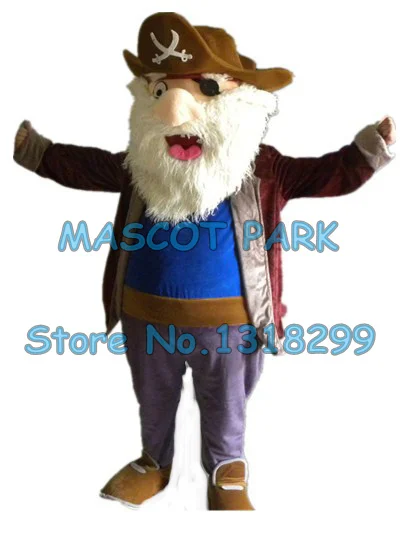 

old pirate mascot costume custom cartoon character cosply adult size carnival costume 3140