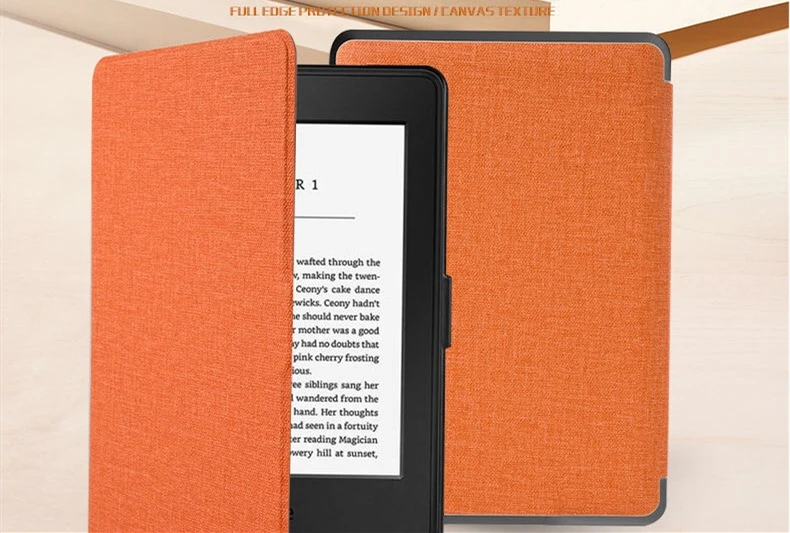 Kindle чехол из джинсовой кожи PC задняя Smart Cover для Kindle Paperwhite 1/2/3 волшебный чехол для всех Paperwhite поколений до