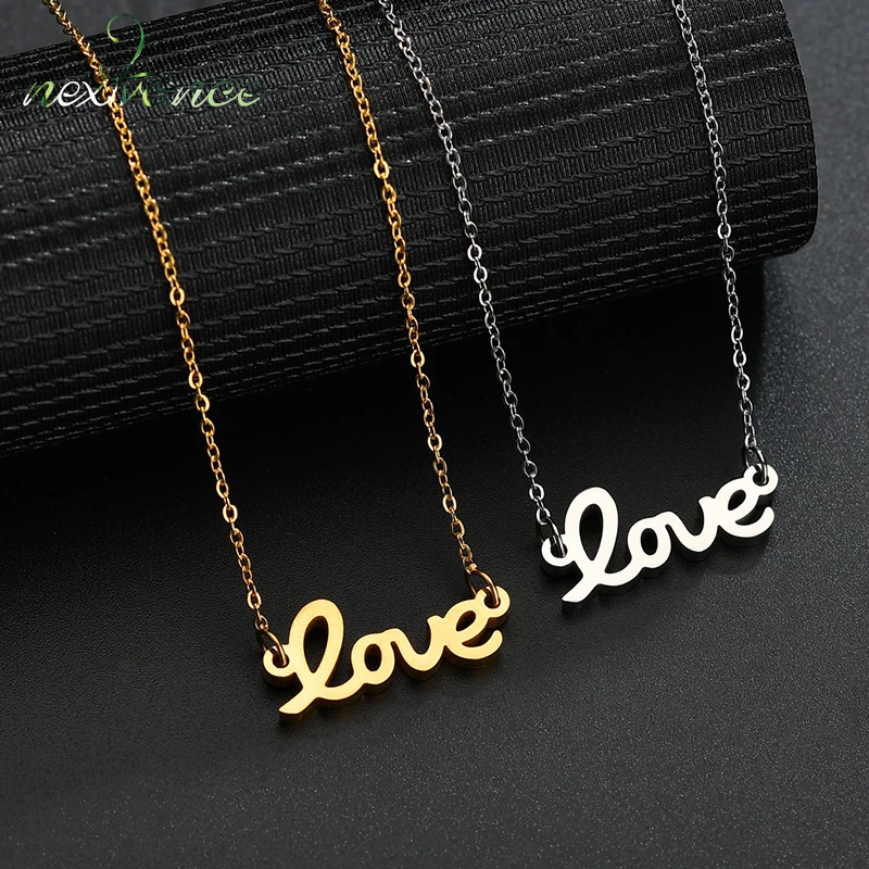Подвеска в форме букв любовь Nextvance романтическое колье с оригинальным символом