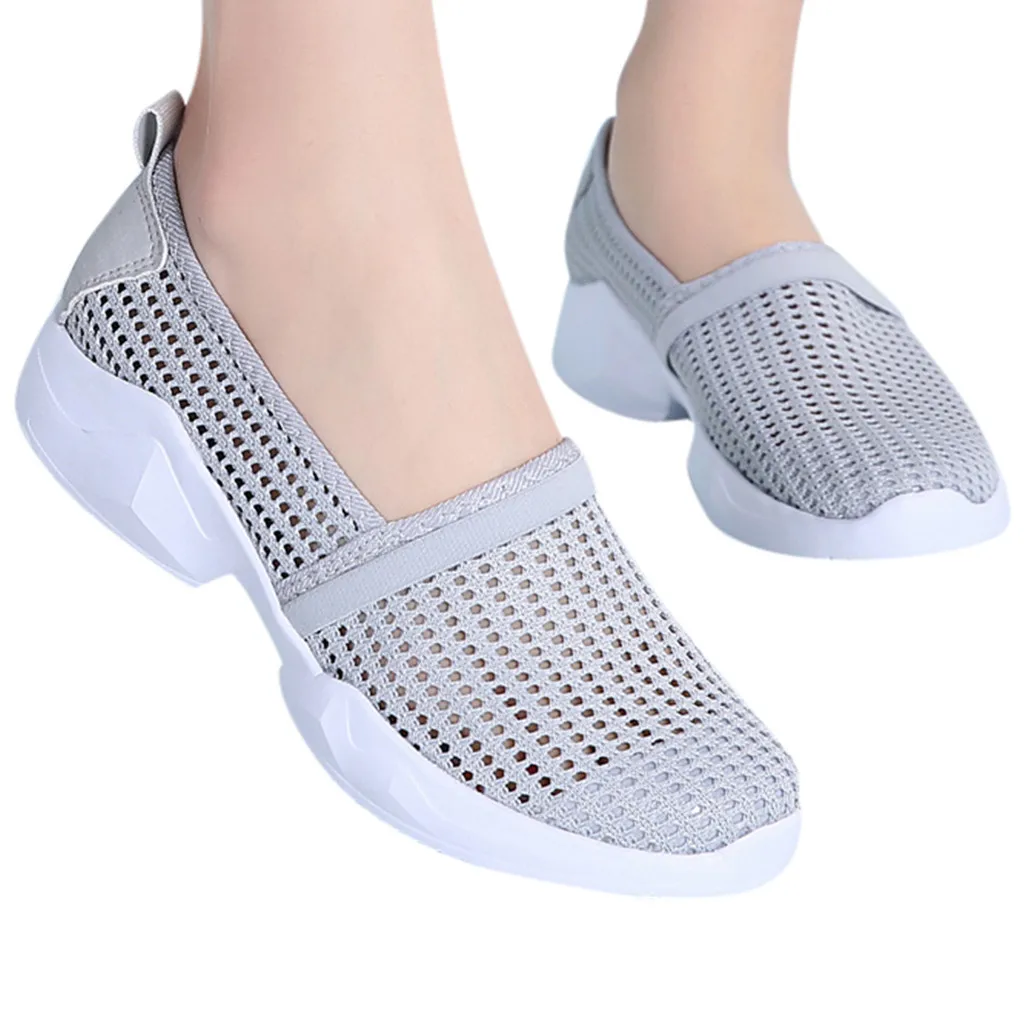 Модная женская повседневная спортивная обувь из сетчатого материала дышащие