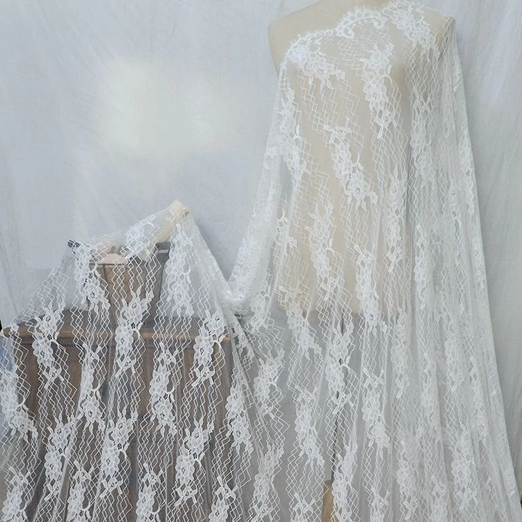 

Eyelash bud silk yarn flower lace fabric DIY wedding dress lace trim veil home decoration accessories