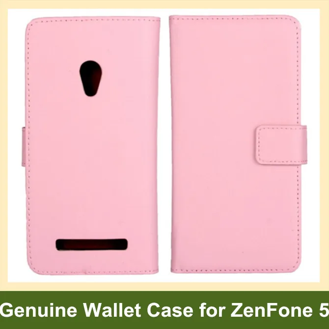 

Роскошный чехол-кошелек из натуральной кожи с откидной крышкой для Asus ZenFone 5 A501CG с отделением для карт Бесплатная доставка