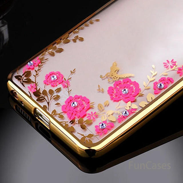 Gold Чехол с изображением цветка для samsung Galaxy S9 S8 плюс A6 A8+ плюс A3 A5 A7 J3 J5 J7 J4 J6 Note 8 S6 S7 покрытие края TPU Защитный чехол - Цвет: Gold