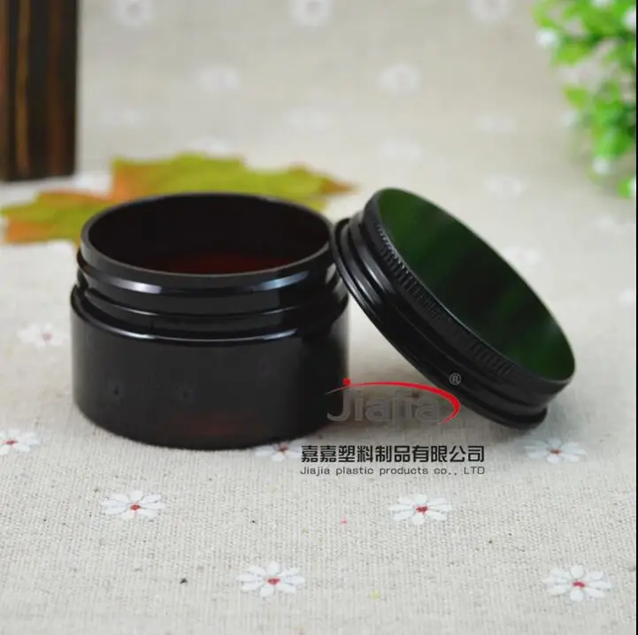 Коричневая банка для питомца 30 г черная/бронзовая/искусственная кожа контейнер