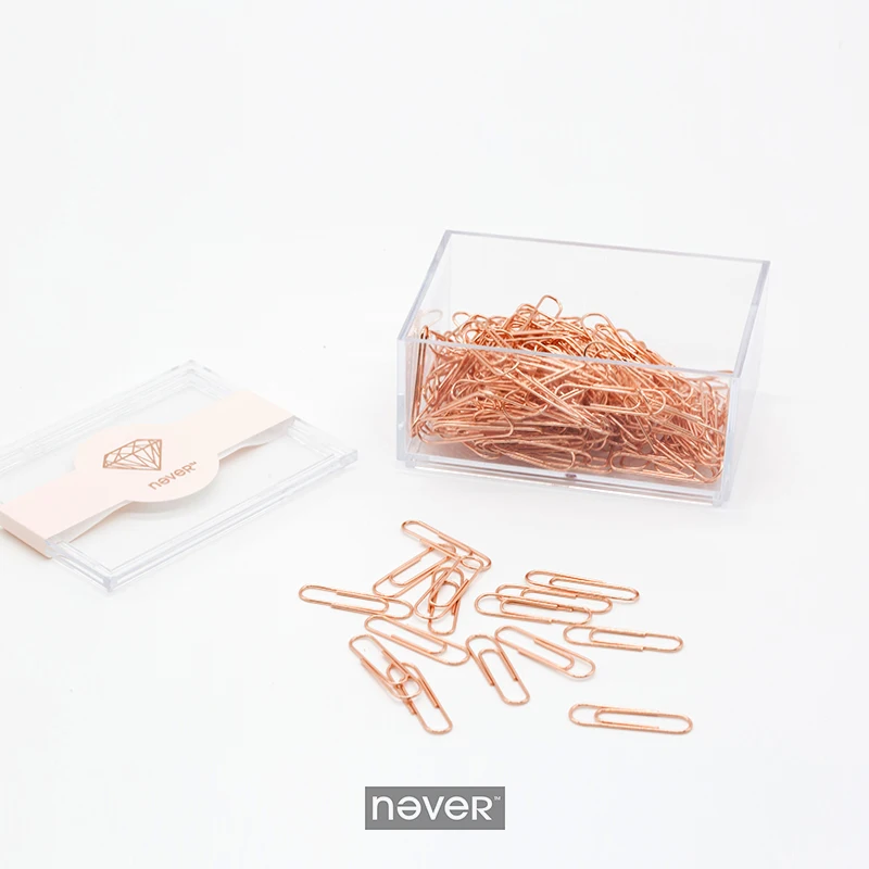 Розовое золото скрепки 200 шт/28 мм 70 шт/50 rosegold металлический зажим для бумаги милые