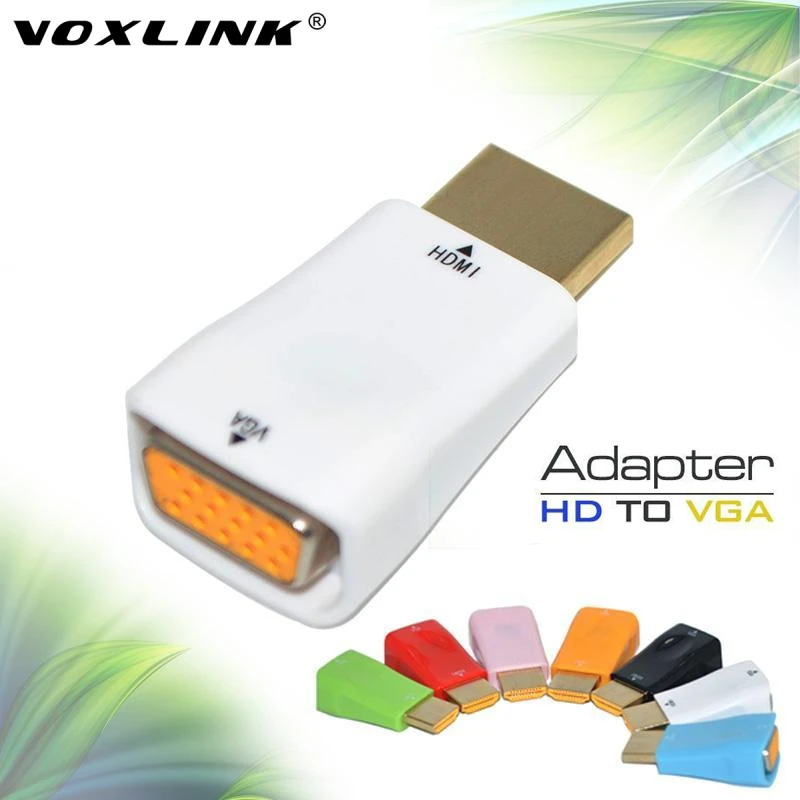 Портативный HD to VGA Adapter цифро-аналоговый преобразователь Беспроводной мужчин и