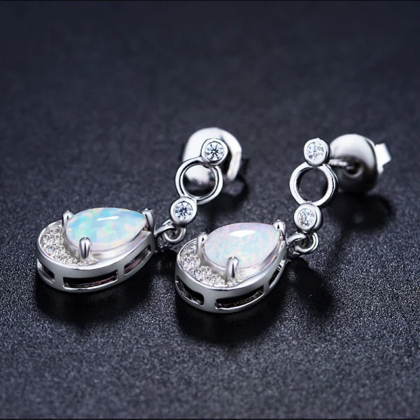 Распродажа модные ювелирные изделия серьги из серебра 925 пробы с опалом женские