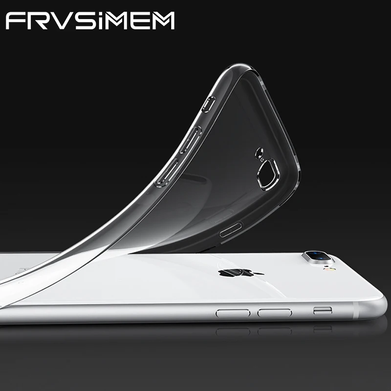 Прозрачный мягкий ТПУ чехол для iPhone 5 5S SE 6 6S 7 8 Plus X iX 10 Чехол Ультра тонкий