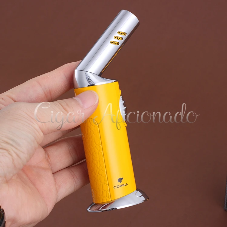COHIBA гаджеты большой Размеры Таблица легче пистолет Стиль бутан ветрозащитный 1
