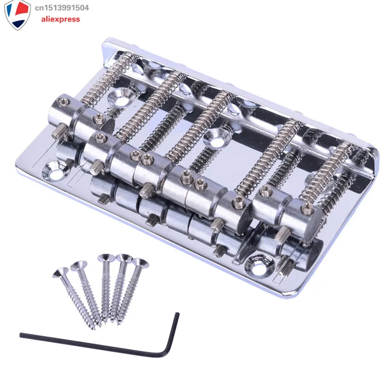 Хром винтажный Тип Сверхмощный обновленный 5 струн электрический бас мост|bass