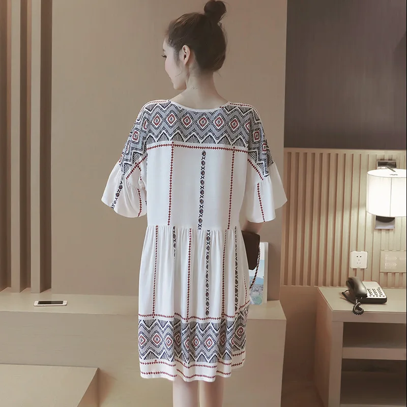 2016 новый летний женские платья национальный стиль беременным беременность