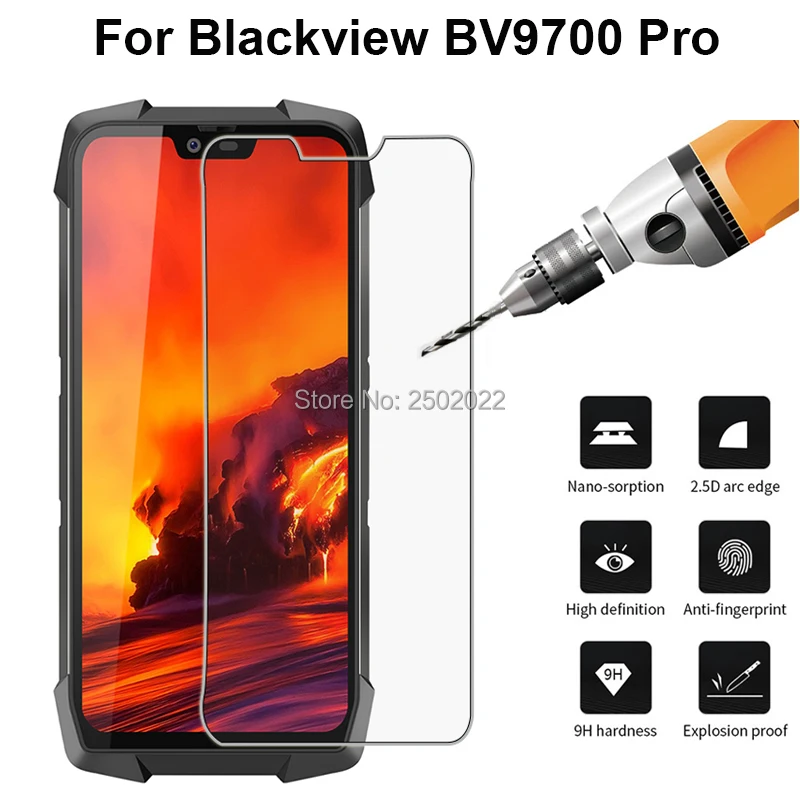Защита экрана из закаленного стекла для Blackview BV9700 9H 2.5D Взрывозащищенная защитная