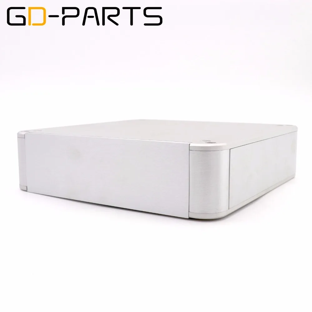

GD-PARTS 214x214x55 мм полностью алюминиевый корпус усилителя корпус чехол для Hifi DIY усилитель для наушников DAC Круглый угол 1 шт.