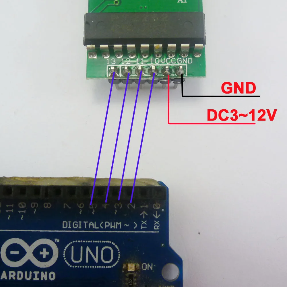Кодировщик PT2262 315 МГц для декодера Arduino комплект соединений приемника