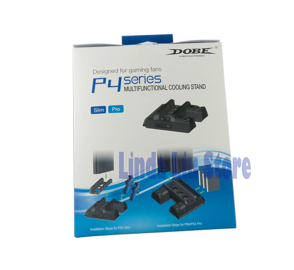 Вертикальная подставка с охлаждающим вентилятором для PS4 Slim/PS4 PRO зарядная