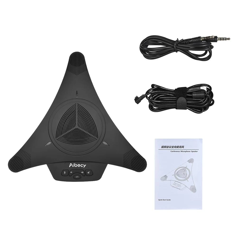 Aibecy MST X3 USB видео конференц микрофон Громкая связь 6 м 360D Аудио Пикап для Skype MSN QQ