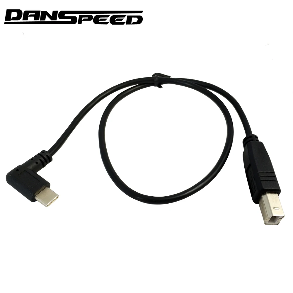 DANSPEED USB-C USB 3,1 type C Мужской Разъем для USB-B USB 2,0 B Тип Мужской кабель для передачи данных Принтер Сканер кабель