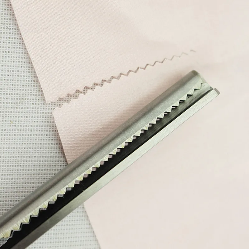 1 шт. Нержавеющая сталь ЗИГЗАГ Швейная срезанные ножницы пошив по