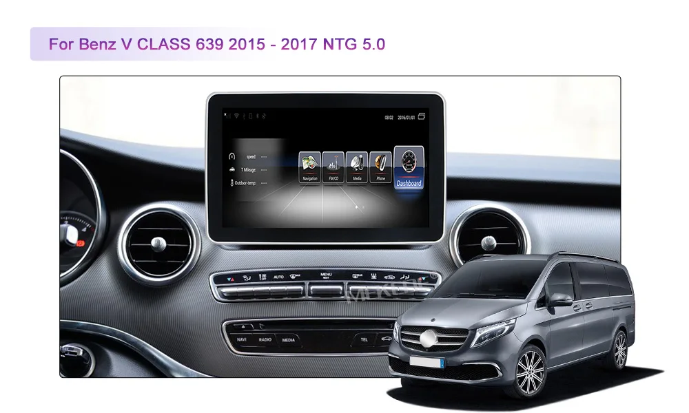 Mekede android автомобильный мультимедийный плеер навигация gps для Mercedes BENZ V CLASS 639- с 3 Гб оперативной памяти 32 Гб rom 4G LTE wifi BT