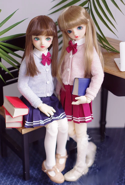 Одежда BJD студенческий костюм в форме кардигана и юбки для куклы 1/4 MSD