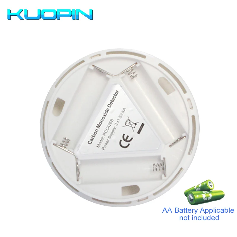 315/433 МГц дополнительные беспроводные детекторы угарного газа для домашней безопасности Высокочувствительный ЖК-дисплей фотоэлектрический CO газовый датчик
