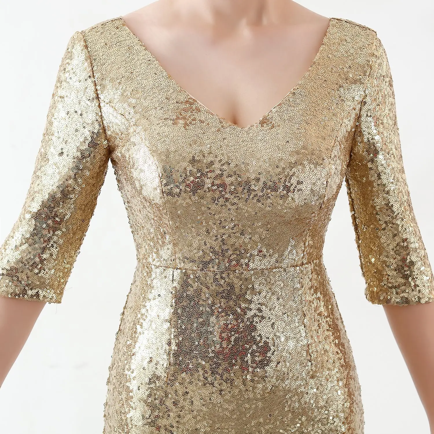Popodion Sequin элегантное платье длинное вечернее формальное платье Русалка вечернее платье N1053