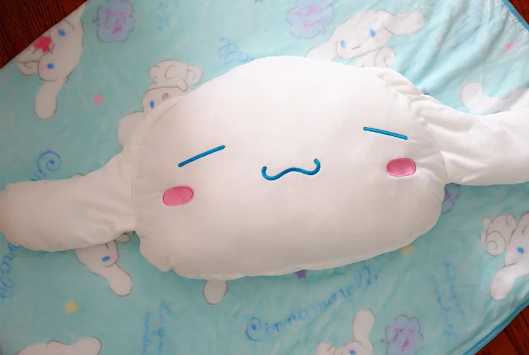 1 шт. 145 см Cinnamoroll забавные белые собака плюшевые куклы коралловый флис Rest офис подушки+ одеяло мягкая игрушка романтический подарок для ребенка - Высота: shape 2