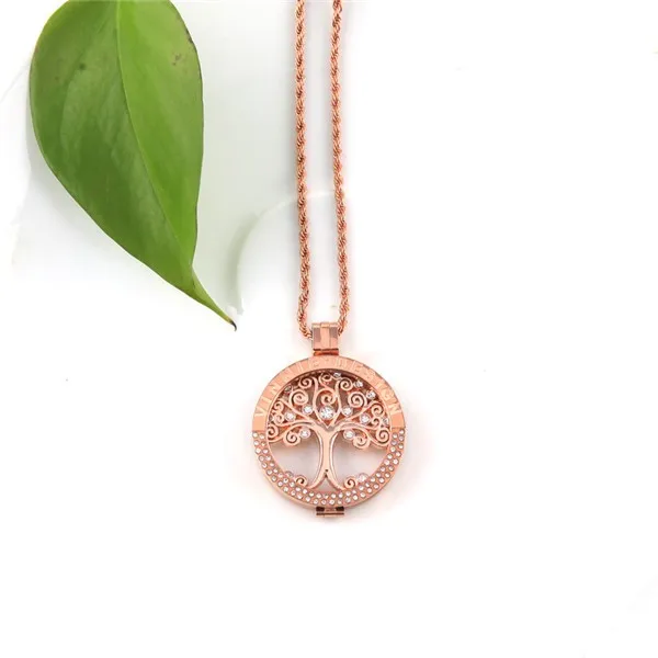 Vinnie дизайн ювелирных изделий 2019 женщин DIY ожерелье розовое золото 35 мм монета