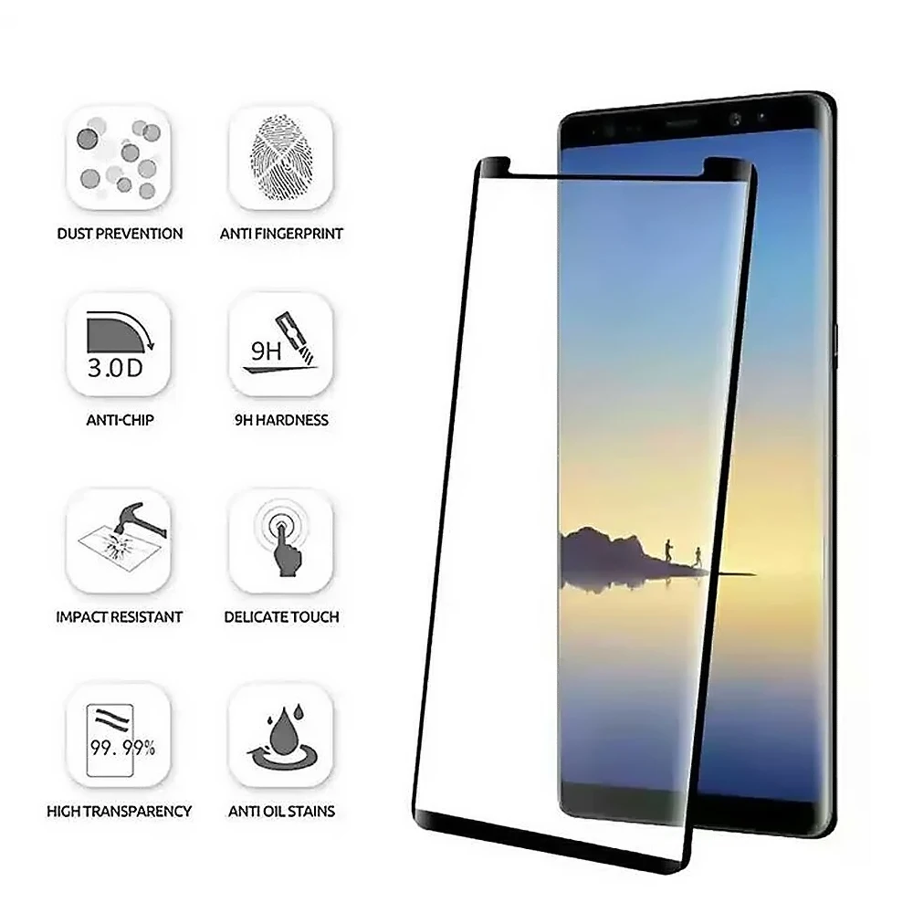 Screen Protector Eye Protective Film 3D Tempered Glass Protector Reduce Radiation For Samsung note 8 S8 S9 Plus S8Plus S9Plus