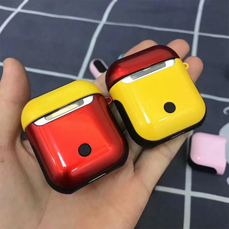 Чехол для Airpods из мягкого ТПУ+ поликарбоната защитный чехол s противоударный силиконовый чехол для Apple Airpods защита сумок